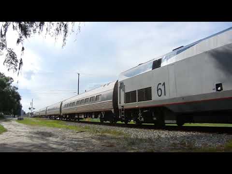 2017 10 21 b Amtrak Silver Star SB out of Tampa Ruskin, FL