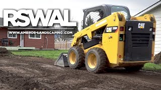 Grading Yard With Skid Steer / Landscaping Install