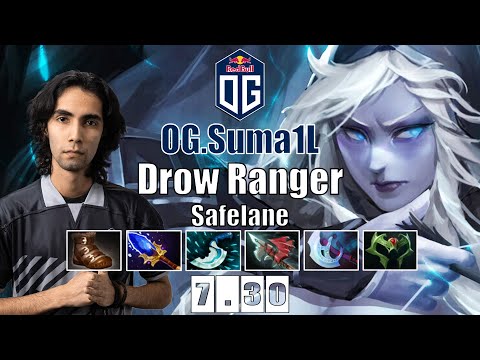 Drow Ranger Safelane | OG.Suma1L | 7.30 BROKEN AGHANIM DROW RANGER CARRY | 7.30 Gameplay Highlights