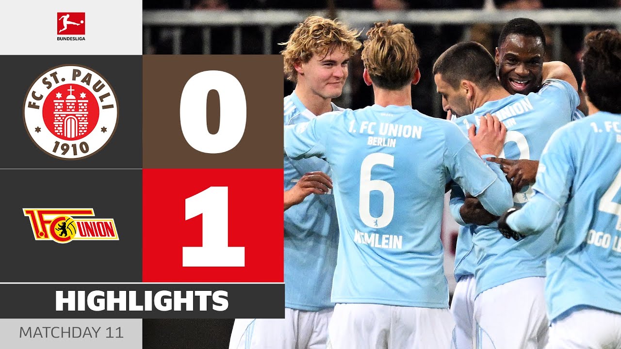 ST. PAULI - UNION BERLIN | Highlights | Matchday 11 – Bundesliga 2025/26
