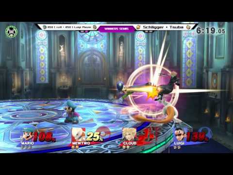 PPT-W17 - vyQ + Luigi player Vs. Schligger + Tsuba - Winners Semis - Smash 4 Doubles