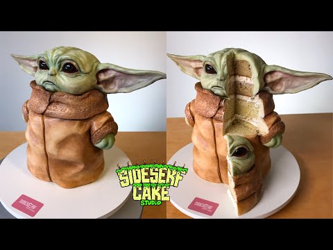 HOW TO MAKE A GROGU CAKE | Star Wars Mandalorian - Baby Yoda