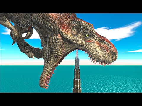 Don't Go Near Dinosaur Head and Reach The Evolution Gate - Animal Revolt Battle Simulator