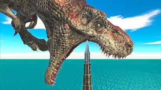 Don't Go Near Dinosaur Head and Reach The Evolution Gate - Animal Revolt Battle Simulator