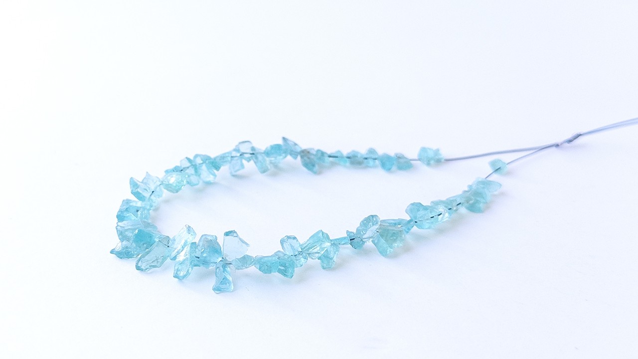 Apatite | Drilled Rough | 4-5mm Bead Size | 56 Pieces | 38 Carats video