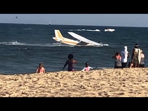 Kényszerleszállás a strandon