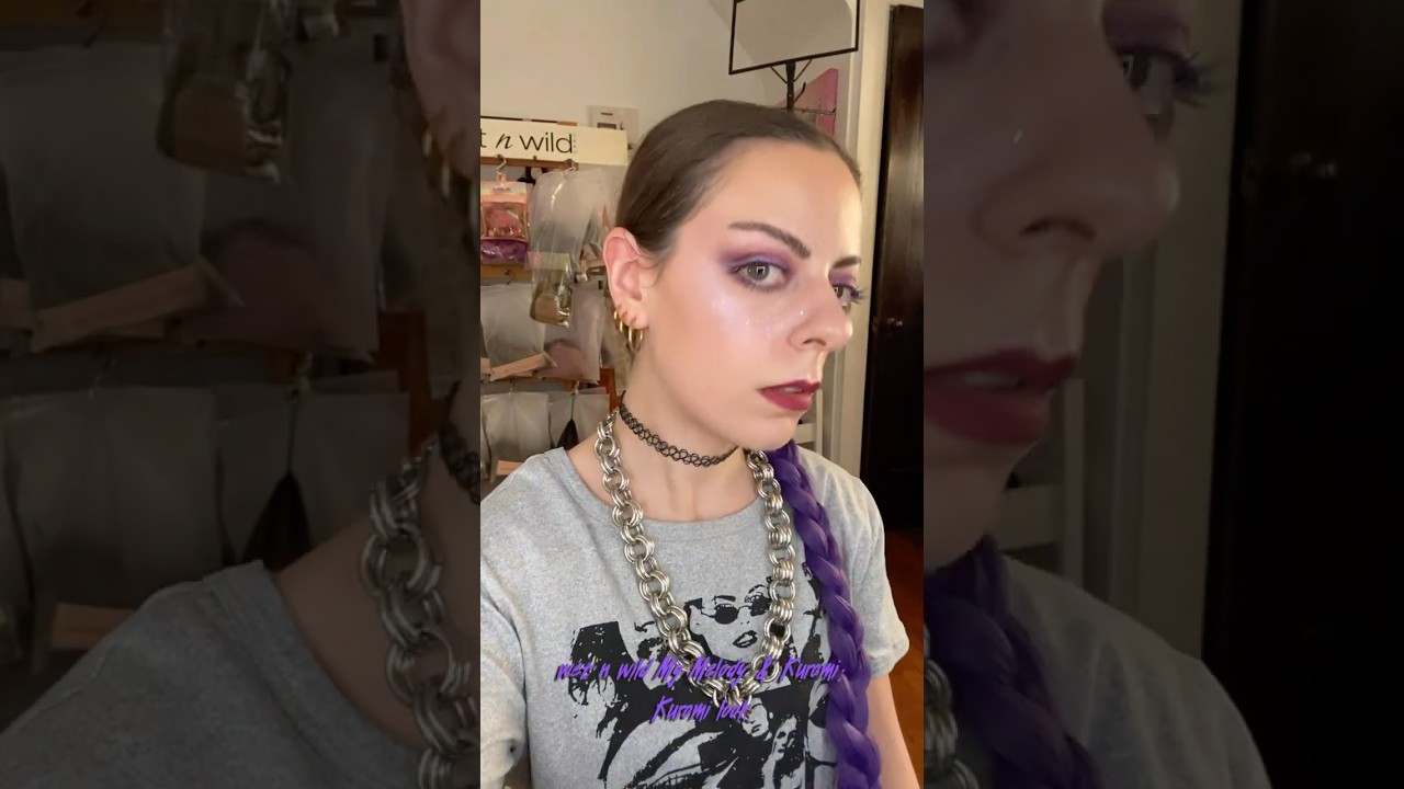 Full Kuromi makeup look 💜 Wet n Wild x Sanrio collection #kuromi #makeup #wetnwild