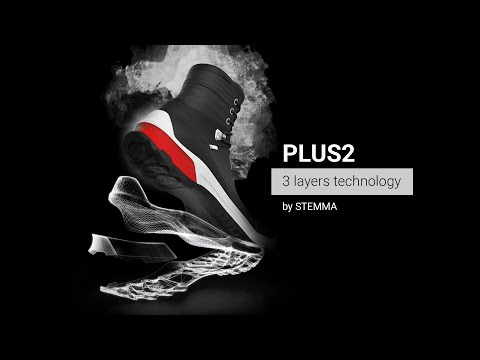 3 density polyurethane shoes - PLUS2 technology by STEMMA
