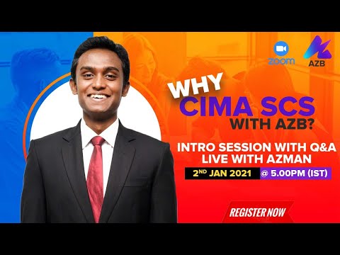 CIMA SCS FEB 2021 Session Announcement | WHY SCS with AZB | CIMA Strategic Case Study February 2021