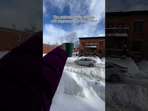 🥶 The coldest day in Canada!! It feels like -40 degrees/ -40 Fahrenheit!