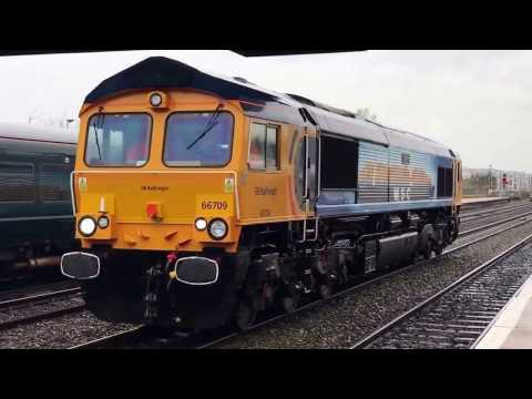 GBRf "MSC" Class 66709 passes Oxford *HD*