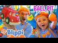 Blippi Makes A Friend At An Indoor Playground Ball Pit Color Fun Educational Videos For Kids