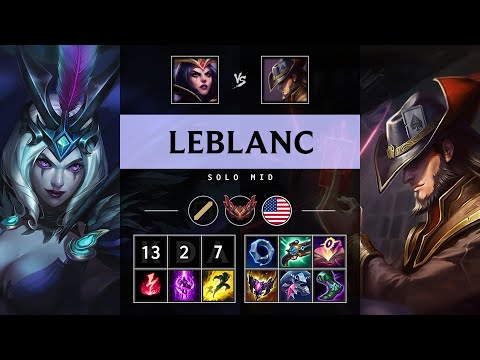 LeBlanc Mid vs Twisted Fate: Legendary - NA Grandmaster Patch 14.24
