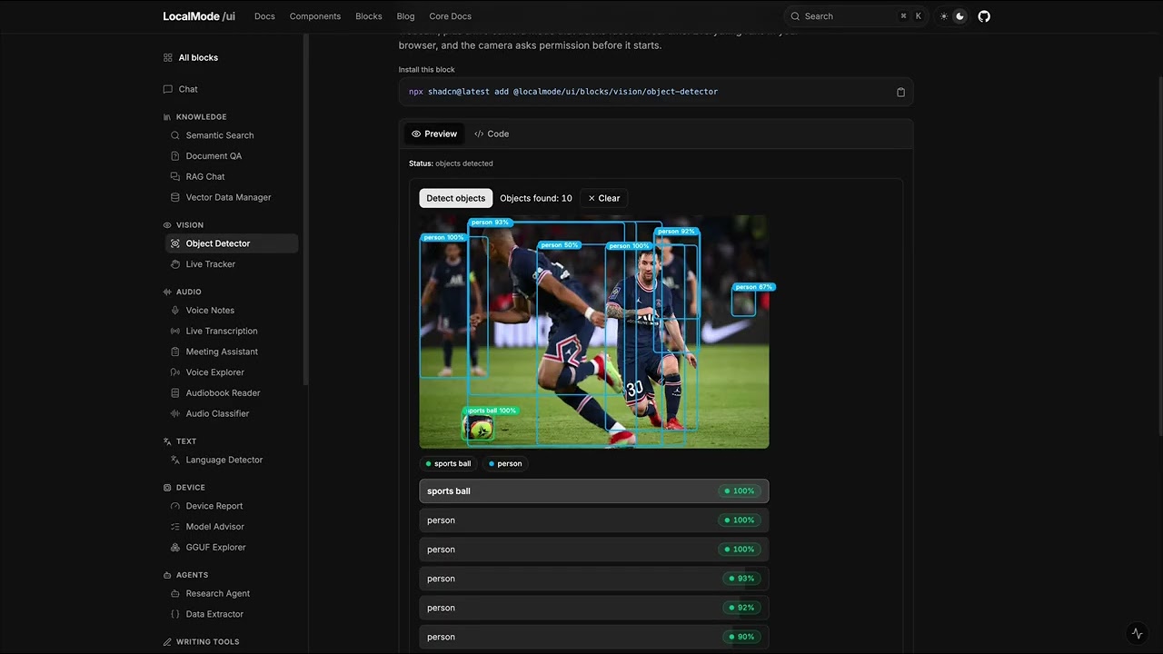 LocalMode video preview