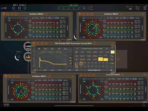 Euclidean Midi Sequencer & FAC Drumkit - Tutorial - How to Create Complex Grooves & Beats - iOS