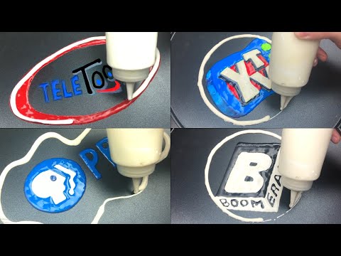 TV Channel Logos Pancake Art - Teletoon, YTV, PBS, Boomerang