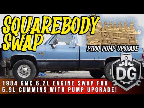 GMC Square Body Diesel UPGRADE: VP44 to P7100 Inline Pump Upgrade@DEBOSSGARAGE Engine Swap