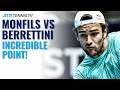 Gael Monfils & Matteo Berrettini Play AMAZING Tennis Point | ATP Cup 2021 #Shorts