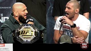 Khamzat Chimaev vs. Sean Strickland Press Conference Highlights for UFC 328