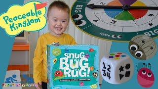 Best Family Games for Toddlers | Snug as a Bug in a Rug by Peaceable Kingdom | Fun, Play & Learn
