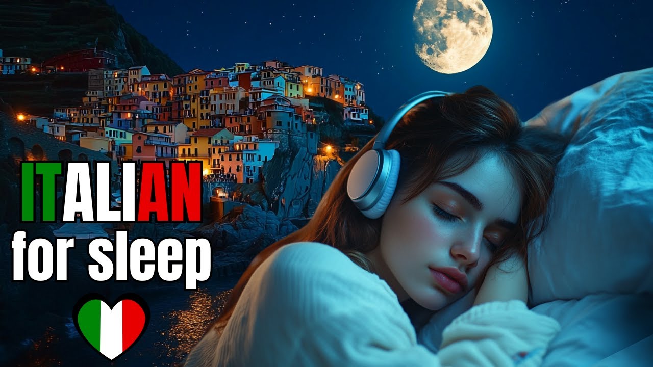 The best way to learn Italian | Learning Italian while sleeping | Stories to sleep in Italian 💚🤍💗