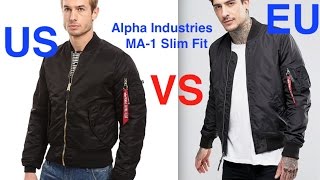 Alpha Industries MA 1 Slim Fit Bomber Jacket
