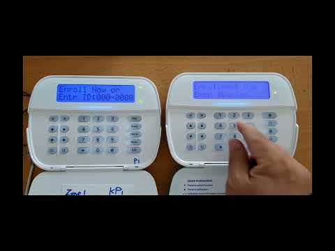 DSC NEO HS2LCDWF9 wireless keypad enroll