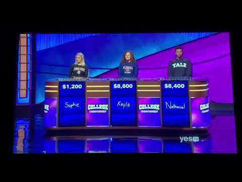 Double Jeopardy, 2nd Daily Double; misspronouncing - College Championship 2020 Day 2 (4/7/20)