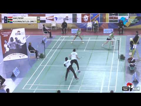 All Africa Women's Team 2020 - Egypt (Hany/Hosny) vs South Africa (Ackerman/Butler-Emmett)