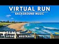 Virtual Running Video For Treadmill With Music In Sydney Bondi Beach To Coogee Beach 51 Min