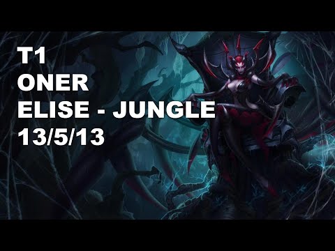 T1 Oner Jungle Elise vs Lee Sin - KR Grandmaster Patch 10.8