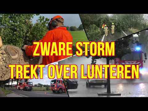 Zware storm trekt over Lunteren