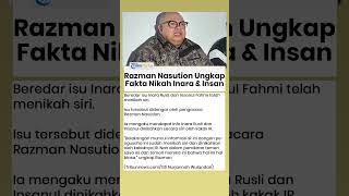 Razman Nasution Ungkap Isu Inara Rusli dan Insanul Sudah Dinikahkan Siri Kakak IR