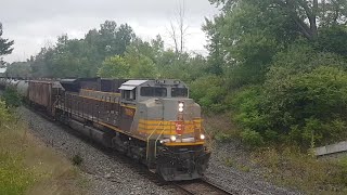 Canadian Pacific 528 eastbound at Bedell, Ontario. August 17, 2025.
