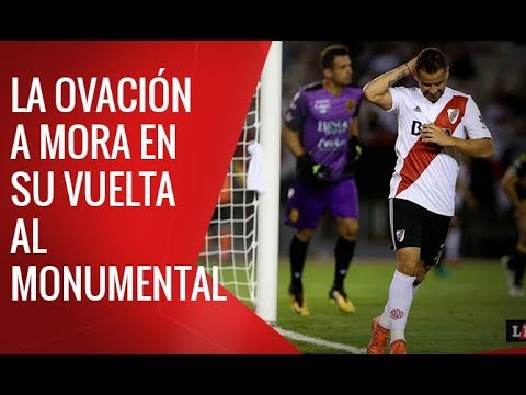 River vs Olimpo - Superliga 2017/18 - La ovación a Mora en su vuelta al Monumental