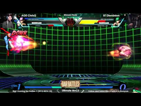 Bar Battles #3   UMvC3 WF   AGE ChrisG VS BT Dieminion