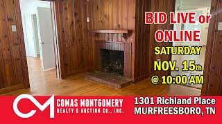 Move-In Ready 4 BR, 2 BA Brick Home Near MTSU in Murfreesboro, TN | Nov. 15th, 2025