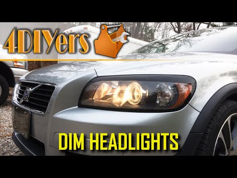 How to Solve Dim Headlights on a Volvo C30 S40 V50 C70