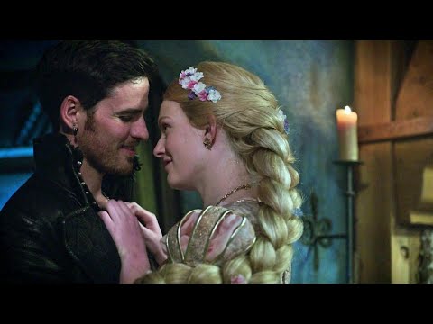 Once Upon A Time 7x07 Hook Brings The Magic Flower To Rapunzel - Rapunzel Kissing Killian Scene