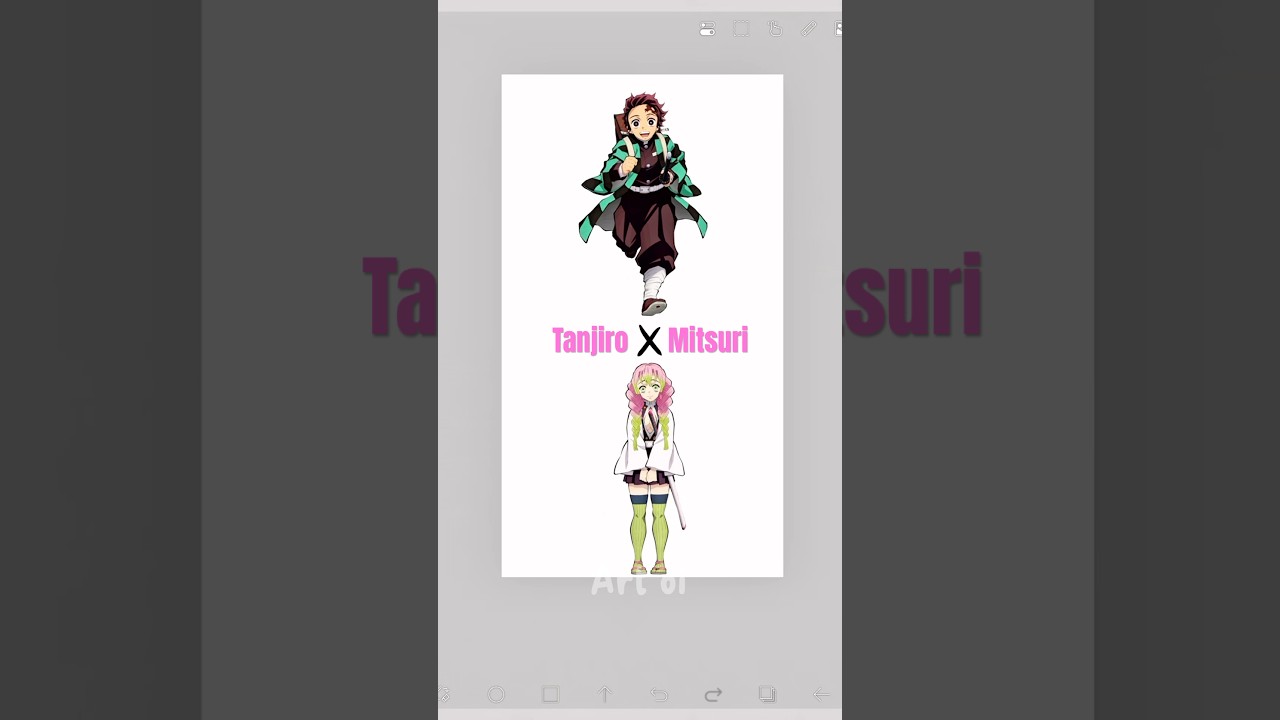 Tanjiro x Mitsuri Demonslayer fusion    | #demonslayer #mitsurikanroji #tanjiro