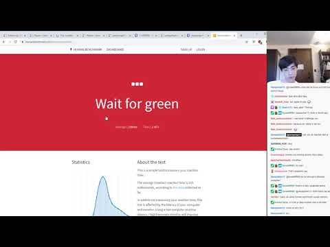 Andrew Tang does a reaction time test
