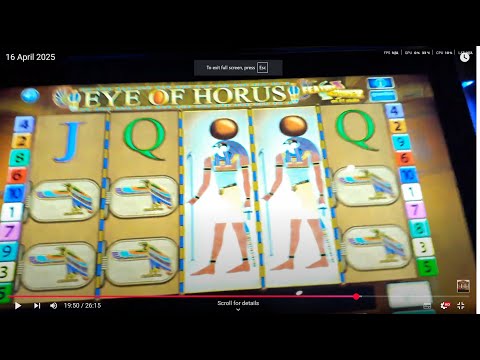 NEW EYE OF HORUS FEATURE RESUMER DIGI FRUIT MACHINE SESSION 1 POUND STAKE 2025 WESTON CAESARS PALACE