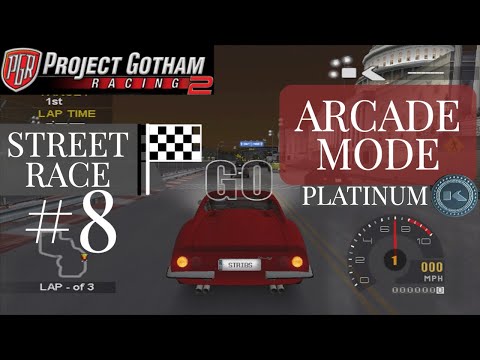 Project Gotham Racing 2 Arcade Mode Platinum  |  Let's Play  |  Street Race #8