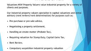 Valuations NSW   Property Valuations Sydney and NSW