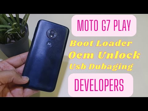Moto G7 Play Developer option | Boot loader unlock | Oem Unlock | Usb Dubaging