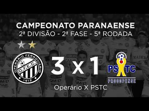 Gols - Operário 3x1 PSTC - Paranaense Segunda Divisão