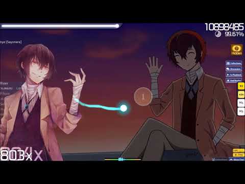 osu! / Dazai Osamu (CV.Mamoru Miyano) - Eien Misui ni Good-bye [Sayonara] +HD