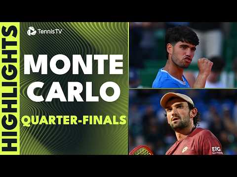Alcaraz vs Bublik, Fonseca vs Zverev, Sinner Plays  👀 | Monte-Carlo 2026 Quarter-Finals Highlights