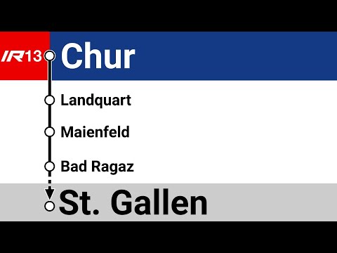 SOB Ansagen » IR13 "Alpenrhein-Express" Chur — St. Gallen | Fahrplanwechsel 2024/2025 | SLBahnen