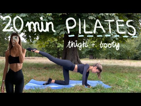 20MIN thighs and booty pilates workout // tone & sculpt // no equipment | halara ad